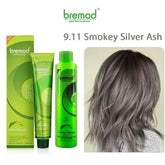 Bremod Performance 9.11 Smokey Silver Ash Hair Color With Oxidizer - 100ml+100g